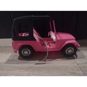 Barbie Pink cruiser vehicle in good condition with minor play wear